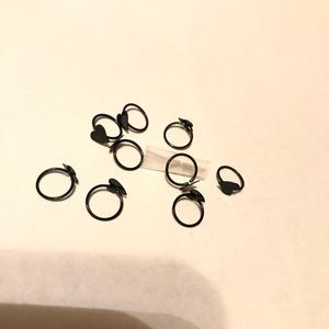 New nose or lip ring with heart 🖤